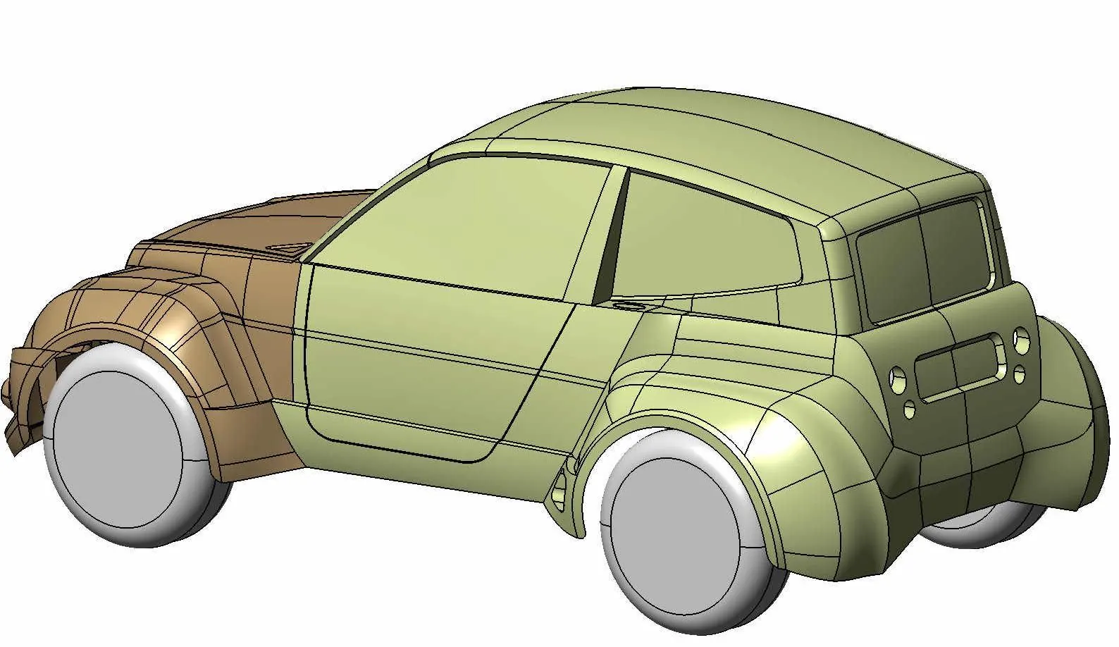 Diseño de la carrocería en CAD
