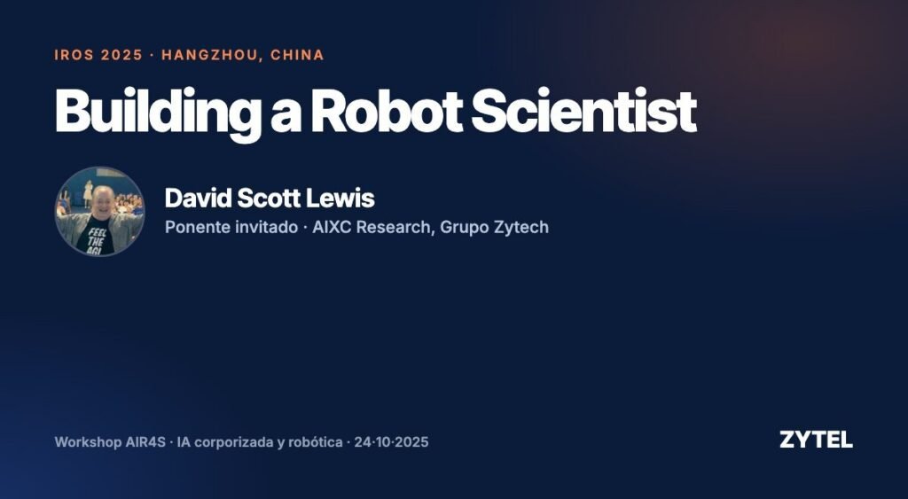 IROS 2025 en Hangzhou: David Scott Lewis, ponente invitado